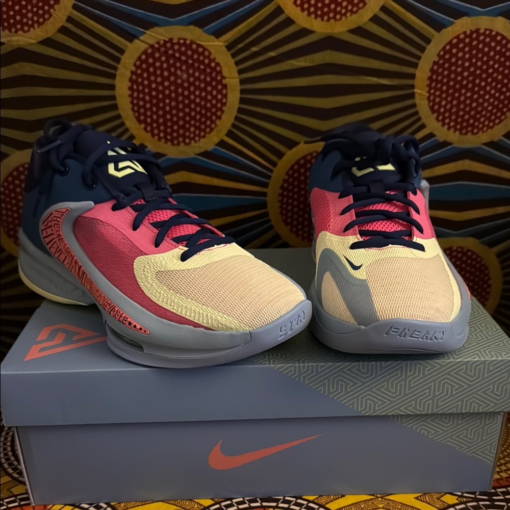 Nike Pink and Cream Athletic Shoes